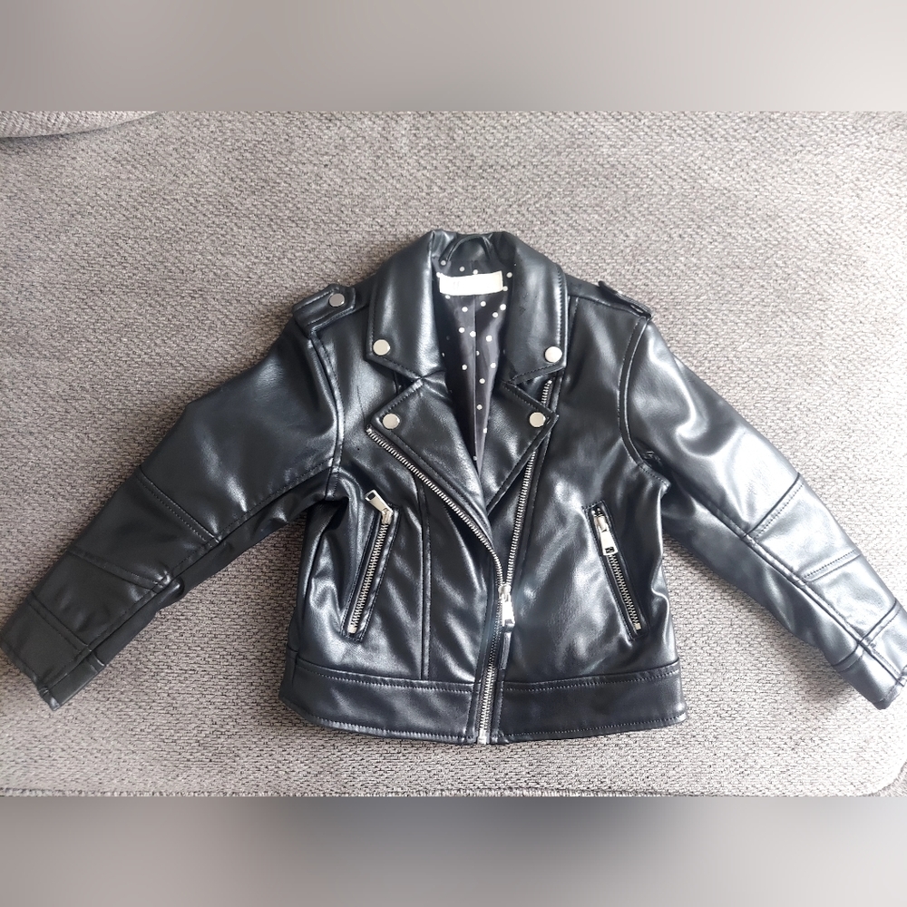 H&M Toddler Biker Faux Leather Jacket, 5t